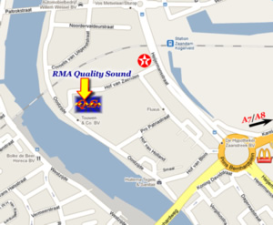 Plattegrond Showroom RMA Quality Sound